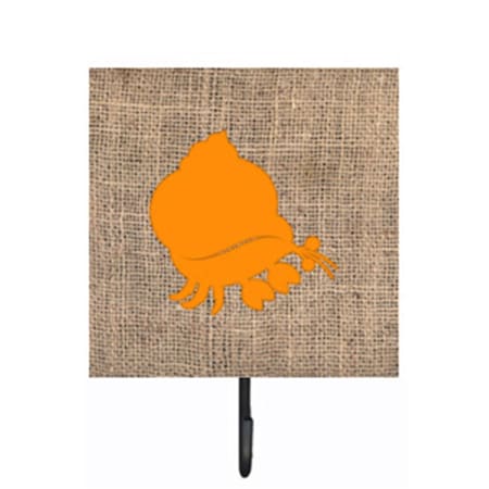 Micasa Hermit Crab Burlap And Orange Leash Or Key Holder MI232806